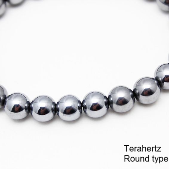 ★細胞活性化・健康★ テラヘルツブレスレット ラウンド8mm  高純度15N 《rv》   [T10-946]