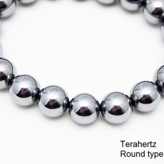 ★細胞活性化・健康★ テラヘルツブレスレット ラウンド10.5mm 《rv》 [T10-962]