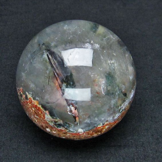 ガーデン水晶ルチル入り 丸玉 53mm [t100-4212]