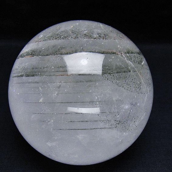 グリーンファントム水晶 丸玉 85mm [t100-4647]