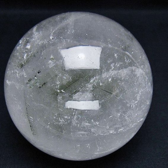 グリーンファントム水晶 丸玉 73mm [T100-4651]