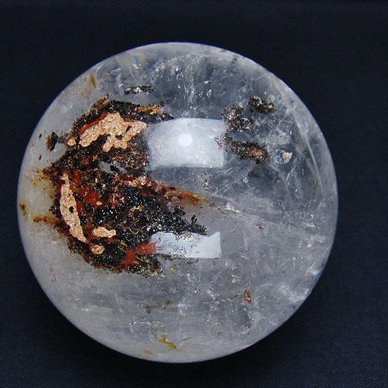 ガーデン水晶 丸玉 65mm [t100-4662]