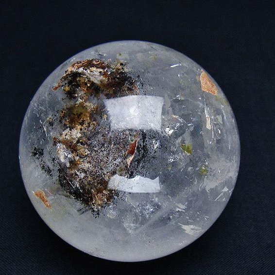 ガーデン水晶 丸玉 55mm [t100-4682]