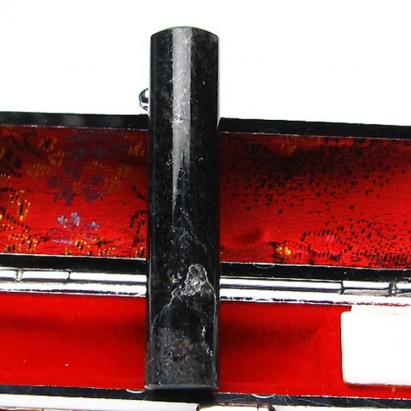 ゴールドタイチンルチル黒虎目石 印材 12mm [T101-94]