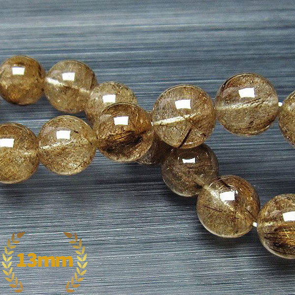 プラチナルチルクォーツ ブレスレット 13mm [T105-5001]