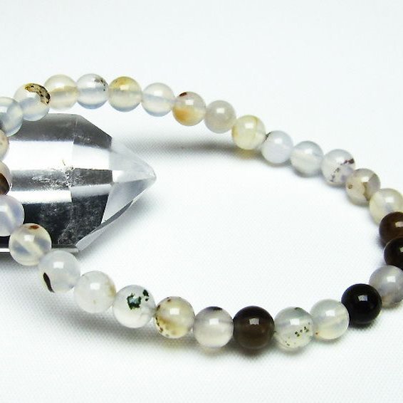 デンドリック アゲート ブレスレット 6mm [t108-5603]