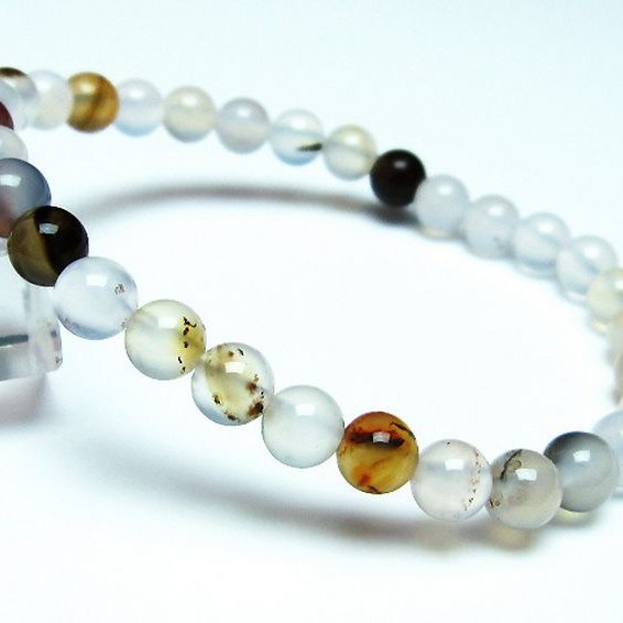 デンドリック アゲート ブレスレット 6mm [t108-5915]