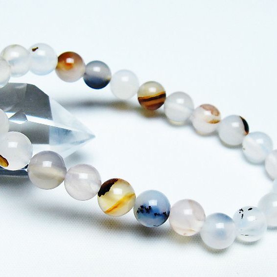 デンドリック アゲート ブレスレット 8mm [t108-6164]