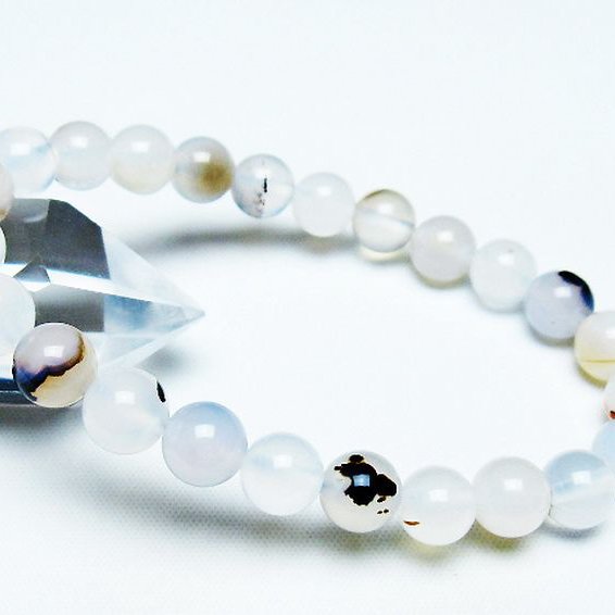 デンドリック アゲート ブレスレット 8mm [T108-6167]