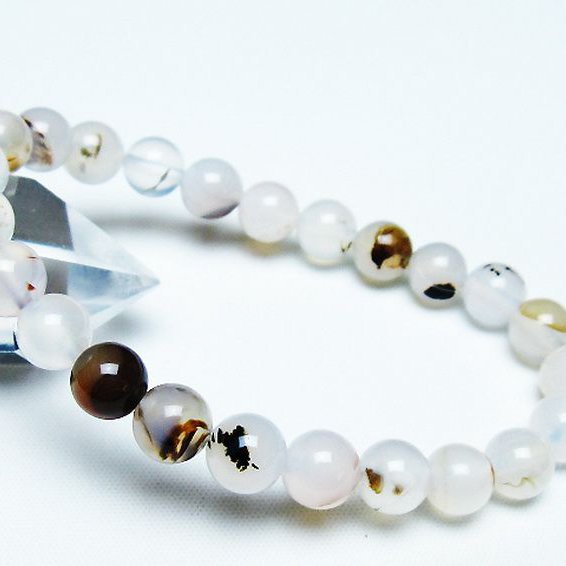 デンドリック アゲート ブレスレット 8mm [T108-6172]