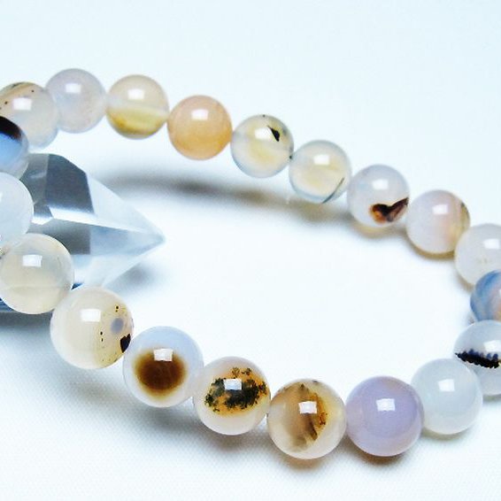 デンドリック アゲート ブレスレット 10mm [t108-6267]