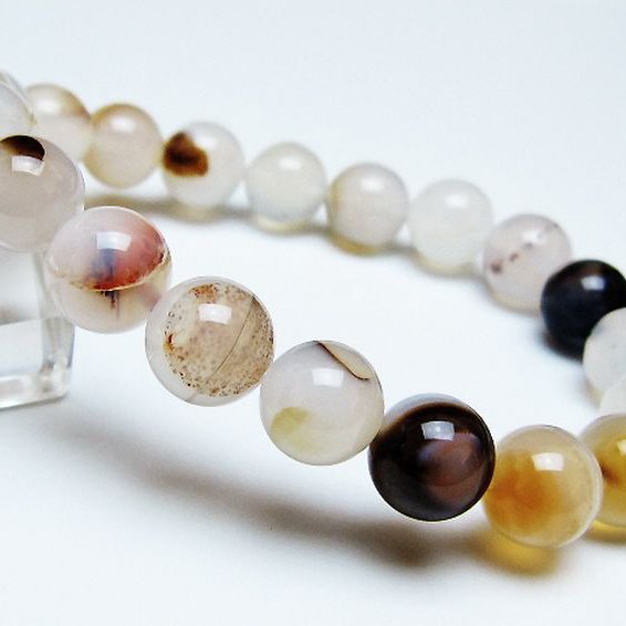 デンドリック アゲート ブレスレット 10mm [t108-6469]