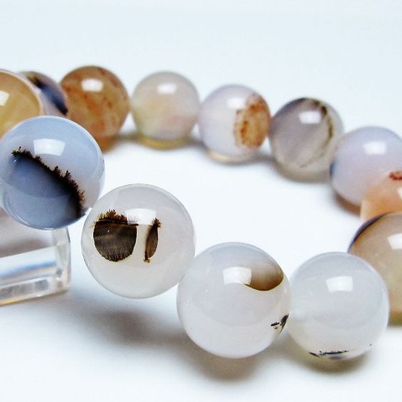 デンドリック アゲート ブレスレット 16mm [t108-6505]