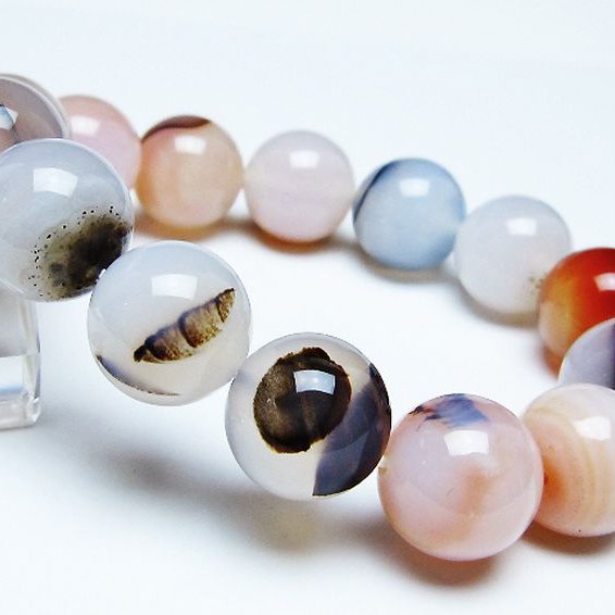 デンドリック アゲート ブレスレット 16mm [t108-6507]