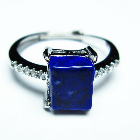 ラピスラズリ 指輪 (15号)[T109-2728]