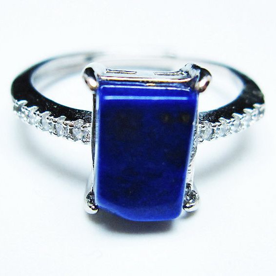 ラピスラズリ 指輪 (16号)[T109-3165]