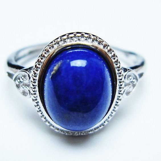 ラピスラズリ 指輪 (16号)[T109-3278]