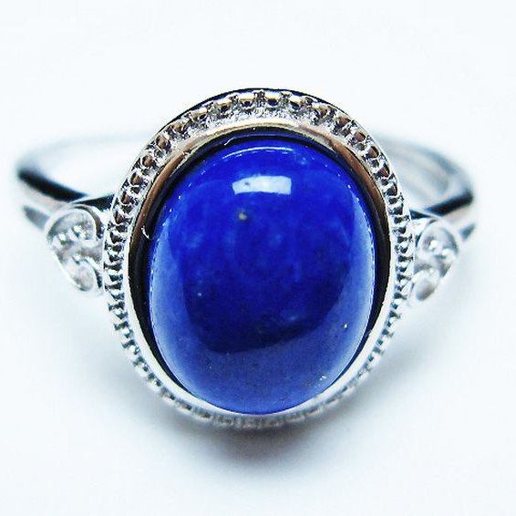 ラピスラズリ 指輪 (16号)[T109-3324]