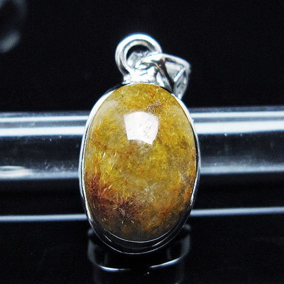 タイチンフラワー水晶 ペンダント [T111-5880]