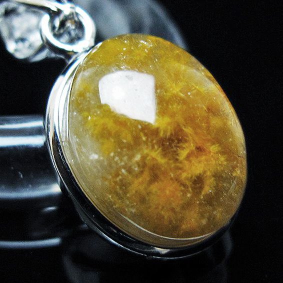 タイチンフラワー水晶 ペンダント [T111-5933]