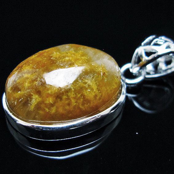 タイチンフラワー水晶 ペンダント [T111-5939]