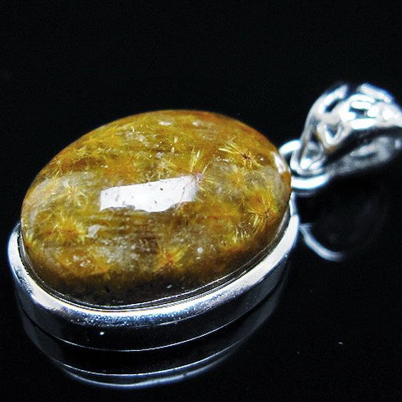 タイチンフラワー水晶 ペンダント [T111-5946]