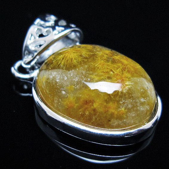 タイチンフラワー水晶 ペンダント [T111-5948]