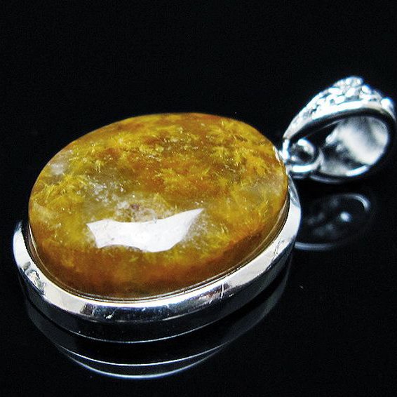 タイチンフラワー水晶 ペンダント [T111-5960]