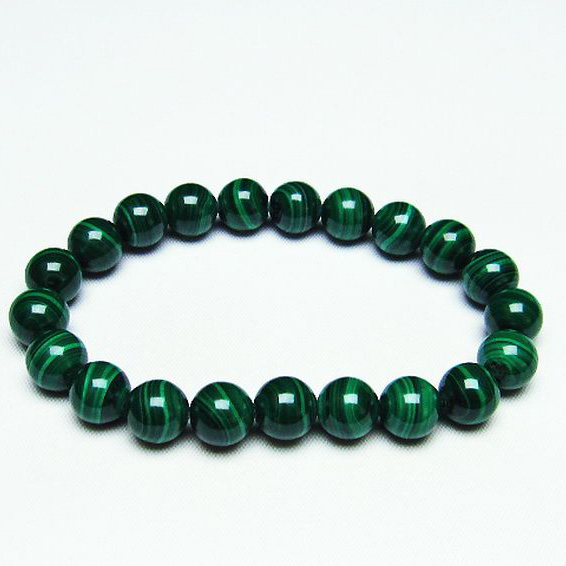 マラカイト ブレスレット 10mm [T115-3550]