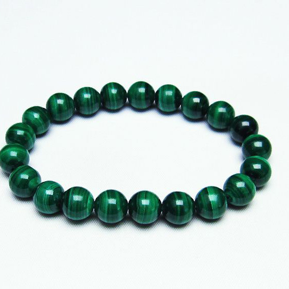 マラカイト ブレスレット 10mm [T115-3723]
