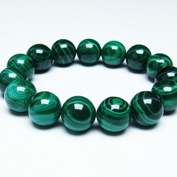 マラカイト天眼  ブレスレット  15mm [T115-3883]