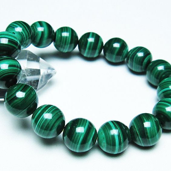 マラカイト ブレスレット  14mm [T115-4209]