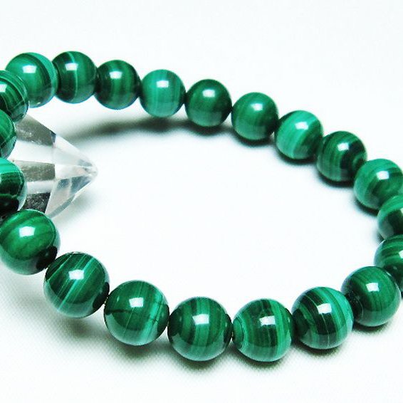 マラカイト ブレスレット 10mm [T115-4261]