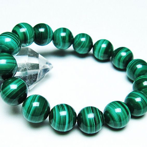 マラカイト ブレスレット 13mm [T115-4284]