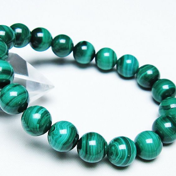 マラカイト ブレスレット 10mm [T115-4498]