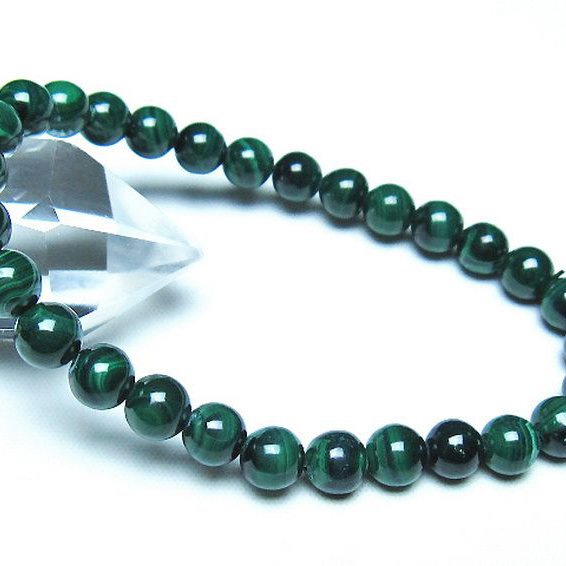 マラカイト ブレスレット 7mm [t115-4611]