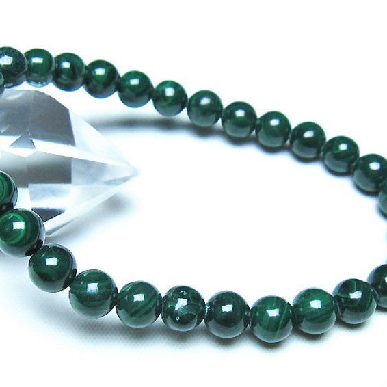 マラカイト ブレスレット 7mm [t115-4619]