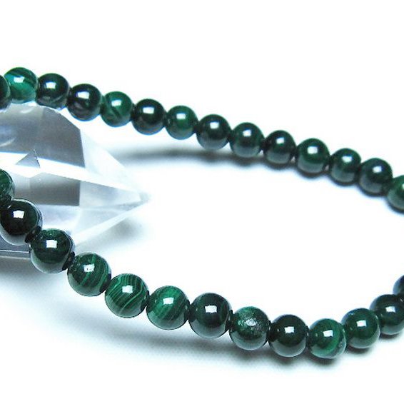 マラカイト ブレスレット 6mm [t115-4636]