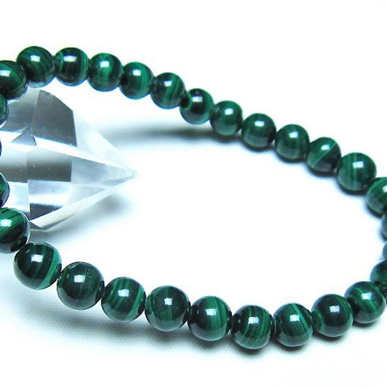 マラカイト ブレスレット 7mm [t115-4672]