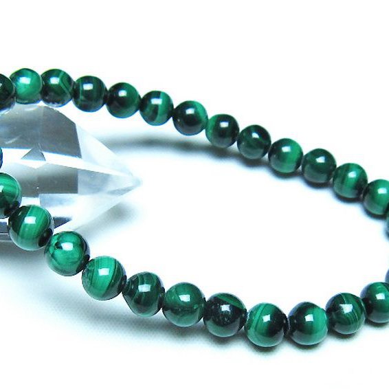 マラカイト ブレスレット 7mm [t115-4681]