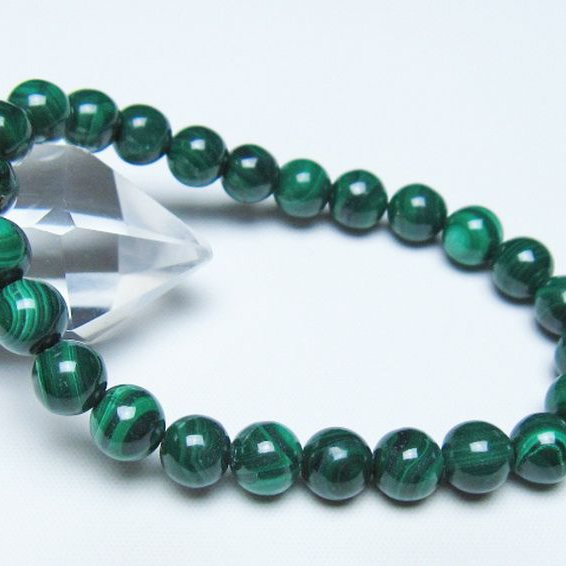 マラカイト ブレスレット 8mm [t115-4698]