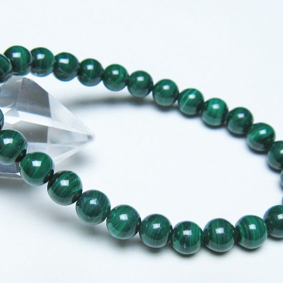 マラカイト ブレスレット 7mm [t115-4725]