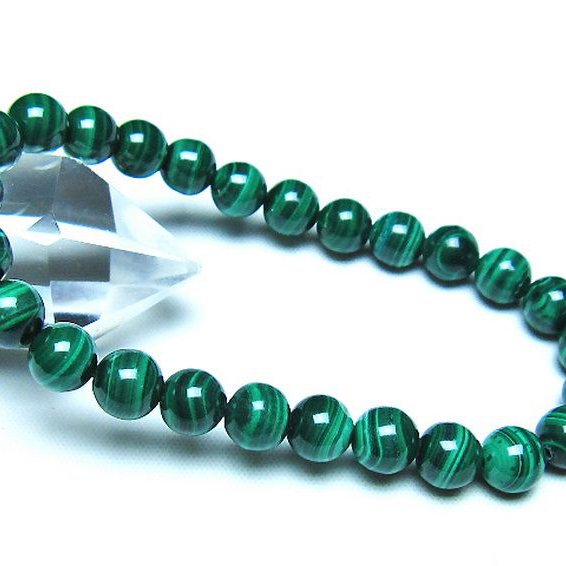 マラカイト ブレスレット 7mm [t115-4727]