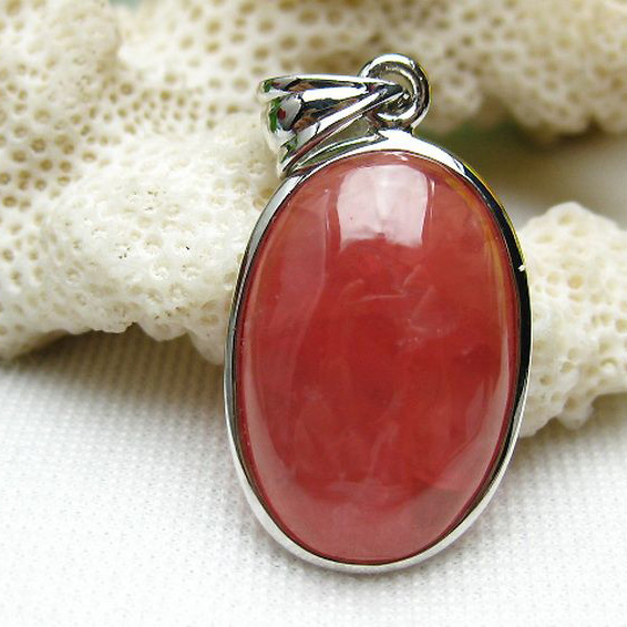 インカローズ ロードクロサイト ペンダント [T117-1116]