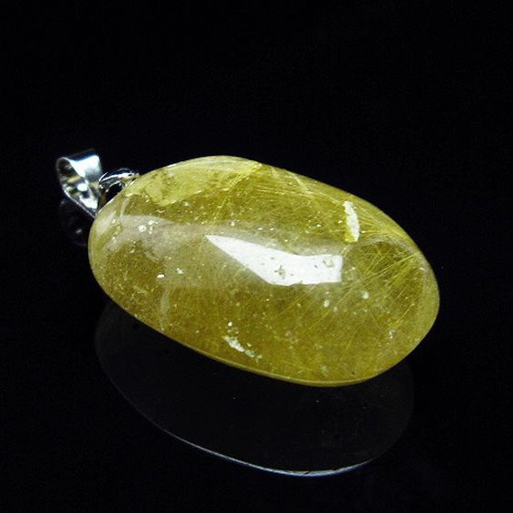 プラチナルチル入り水晶 ペンダント [T12-1784]