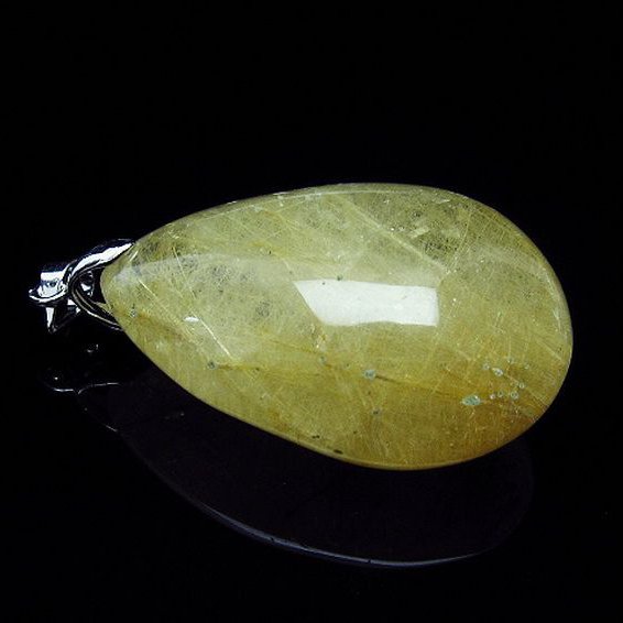 プラチナ入水晶 ペンダント [T12-1832]