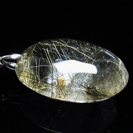 プラチナ入水晶 ペンダント [T12-1859]