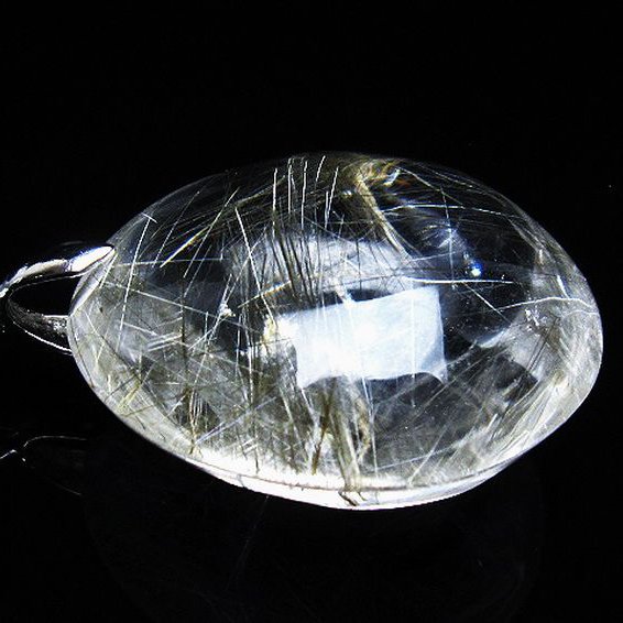 プラチナ入水晶 ペンダント [T12-1867]