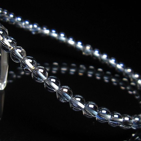 レインボーオーラ水晶 ブレスレット 4mm [T125-6391]