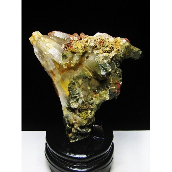 1.6Kg グリーンファントムクォーツ　クラスター アメリカ産 [T126-7364]